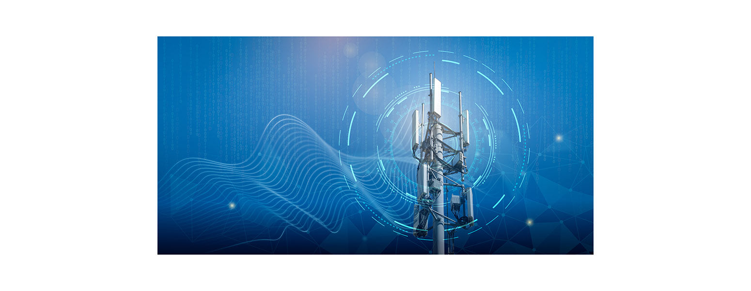 Cell Tower with energy graphics showing unnatural EMF
