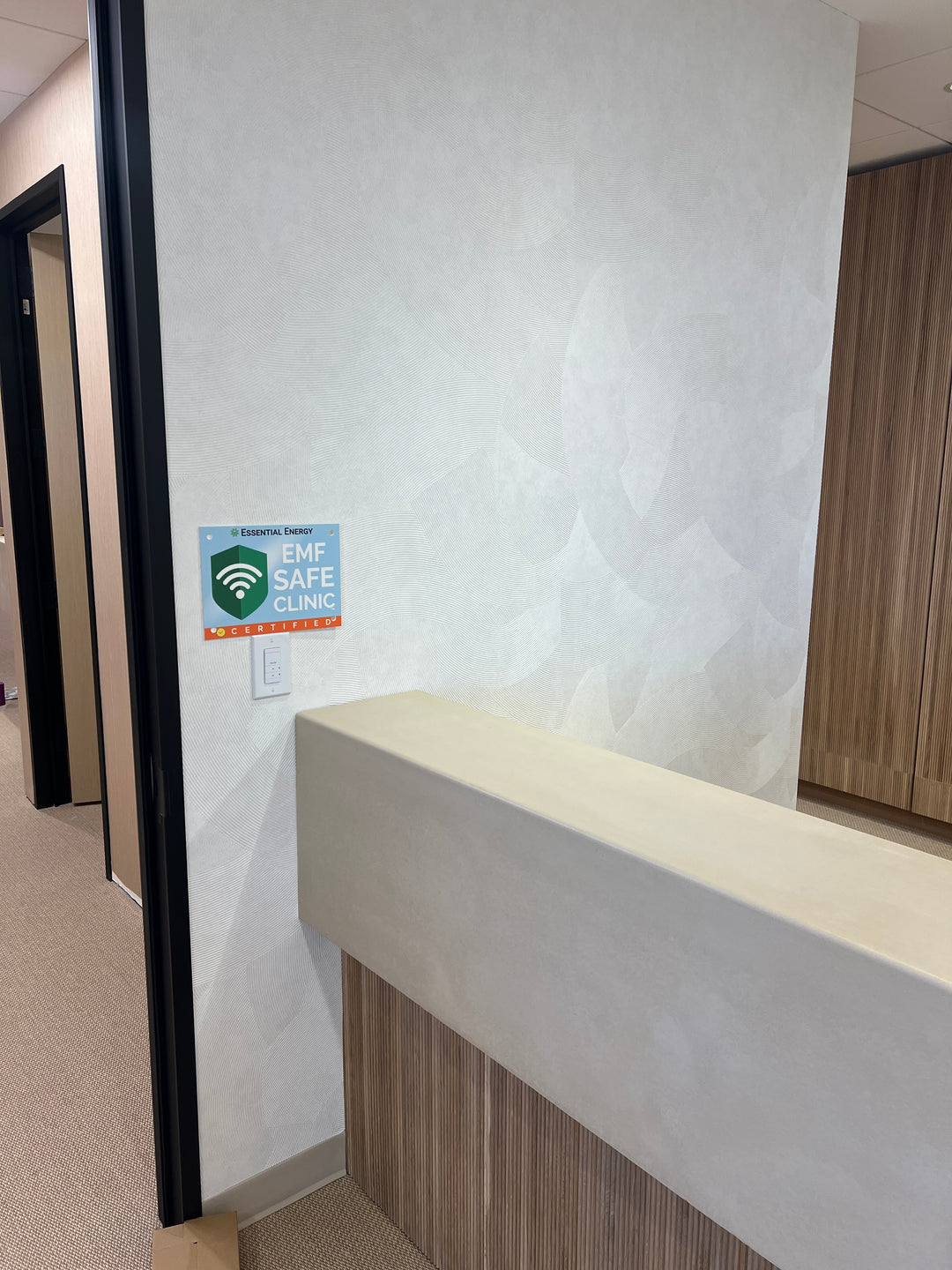 EMF Safe Clinic Sign