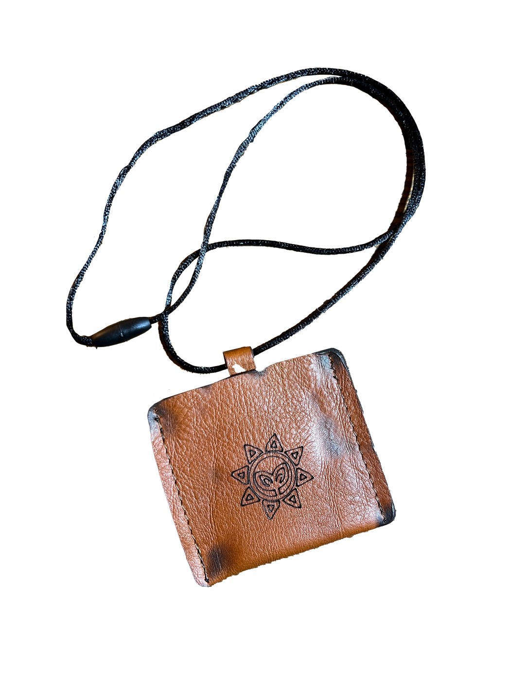 Leather Sleeve for Pocket Pendant with Necklace Loop