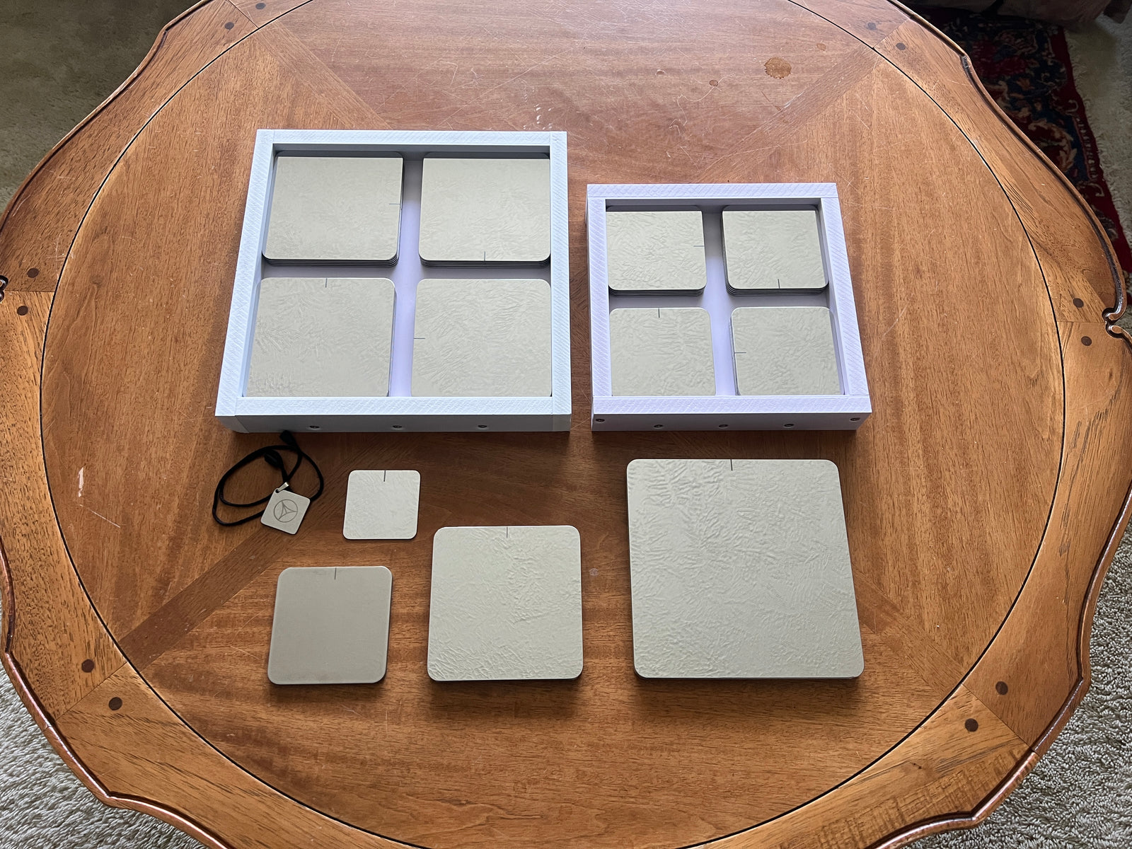Essential Energy product family on coffee table